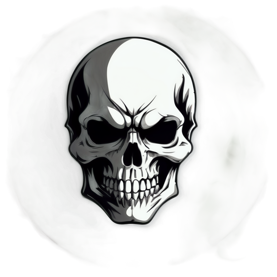 Anime Style Skull Face Png Fsr15 PNG image