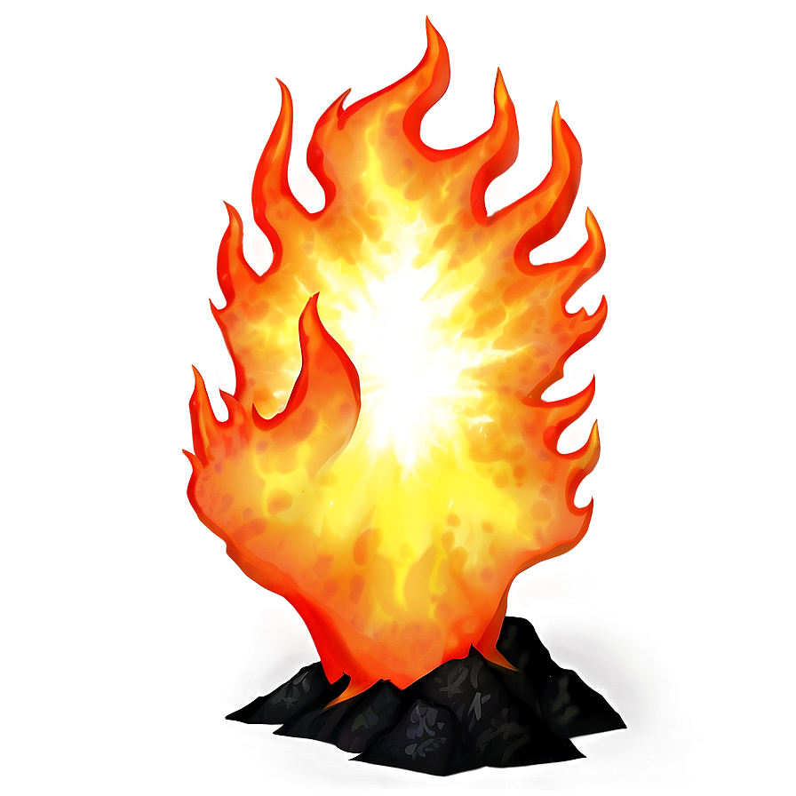 Anime Volcanic Fire Png Xbq84 PNG image