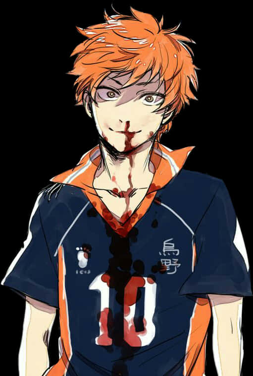 Anime Volleyball Player Hinata PNG image