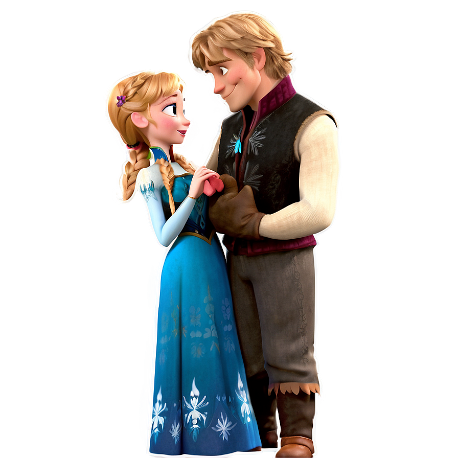 Anna And Kristoff Frozen Moment Png Bjs37 PNG image