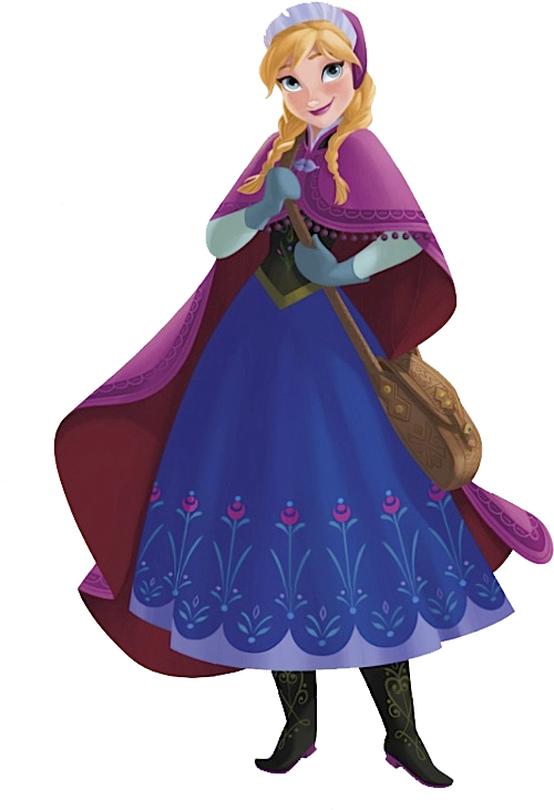 Anna Frozen Character Pose PNG image