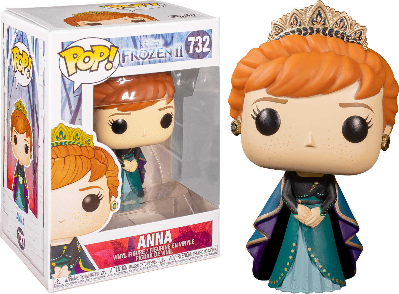 Anna Frozen I I Funko Pop Figure PNG image