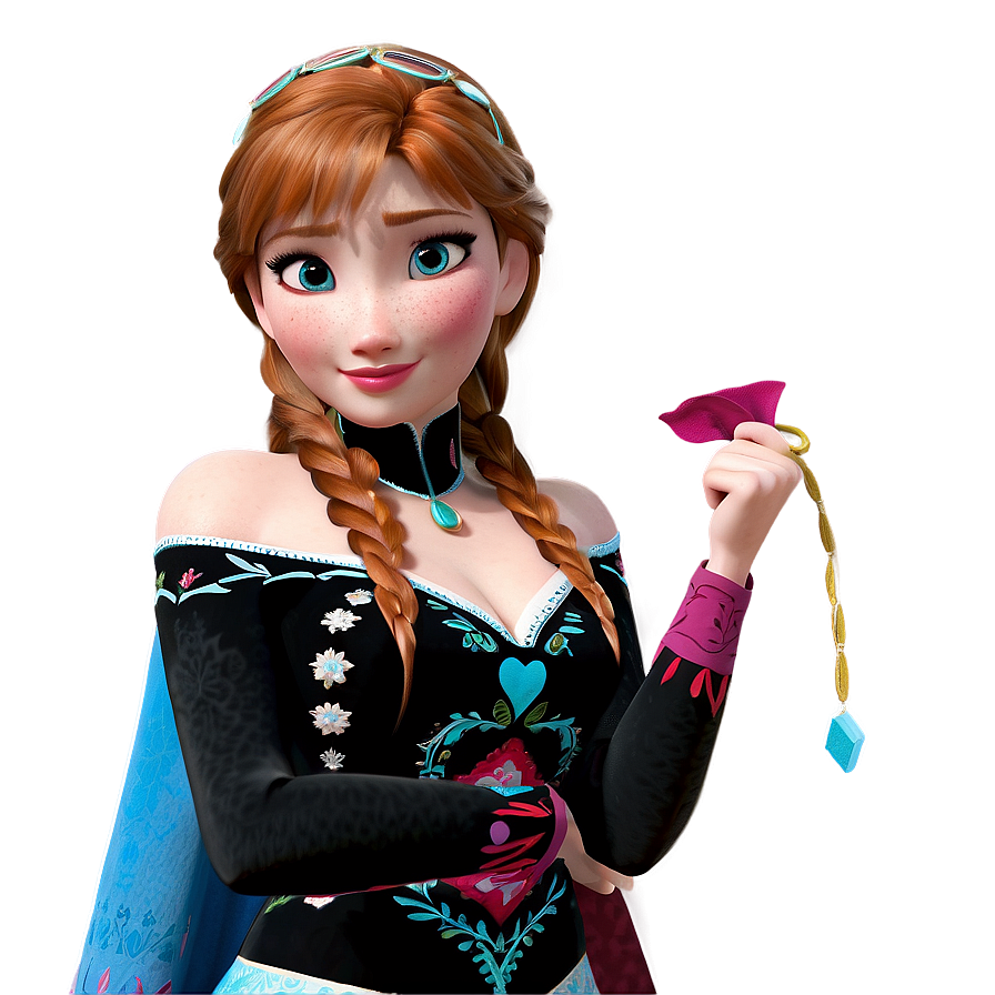 Anna's Winter Costume Frozen Png 06132024 PNG image