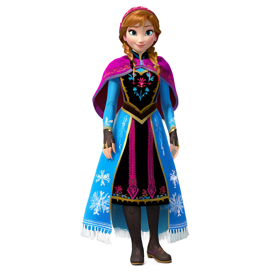 Anna's Winter Costume Frozen Png 75 PNG image