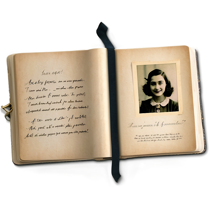 Anne Frank Diary Pages Png 06242024 PNG image