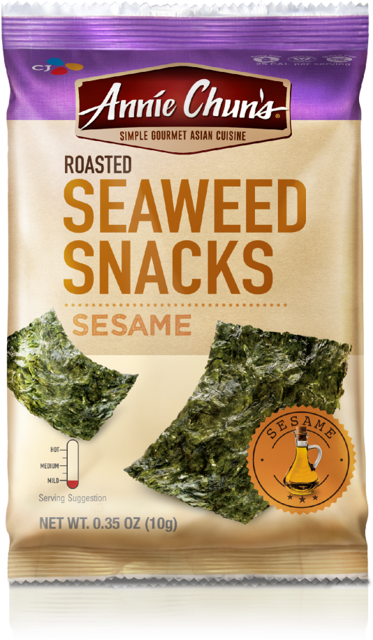 Annie Chuns Roasted Seaweed Snacks Sesame Package PNG image