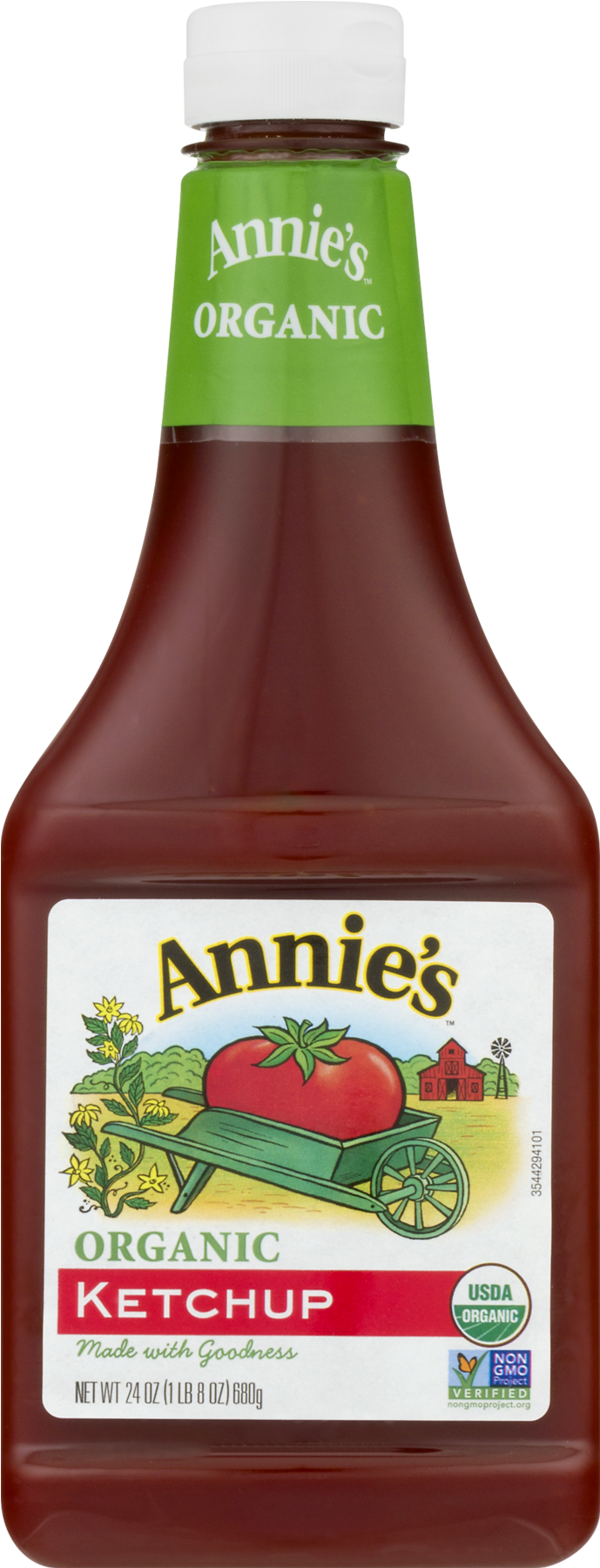Annies Organic Ketchup Bottle PNG image