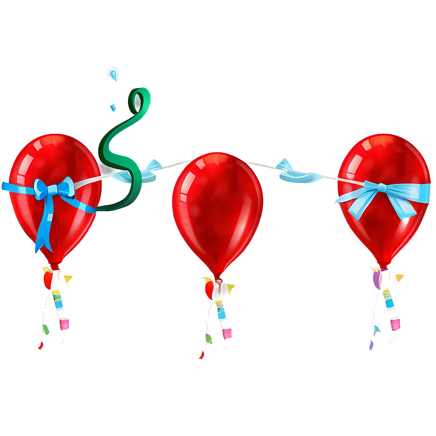 Anniversary Red Balloons Png 58 PNG image