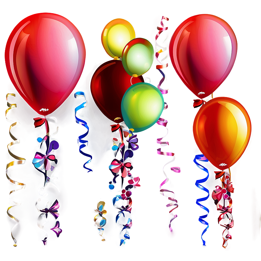 Anniversary Red Balloons Png Twy83 PNG image