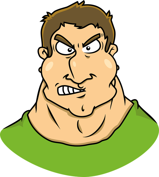 Annoyed Cartoon Man Illustration.png PNG image