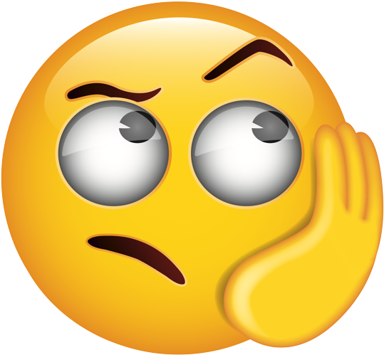 Annoyed Face Emoji Hand Gesture.png PNG image