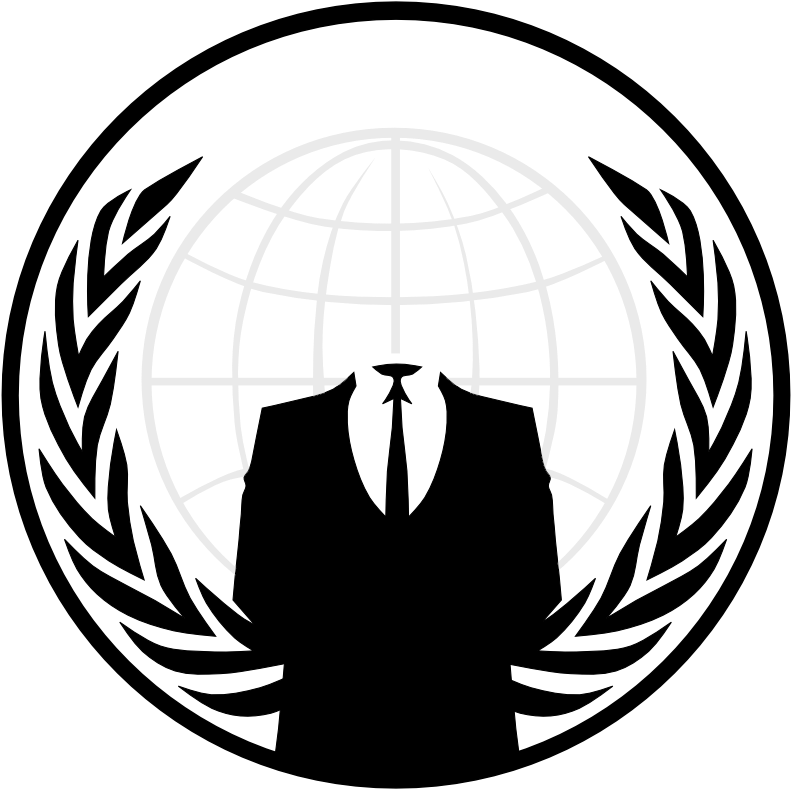 Anonymous Logo Silhouette PNG image