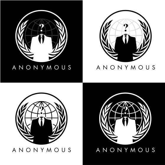 Anonymous Logos Variations PNG image