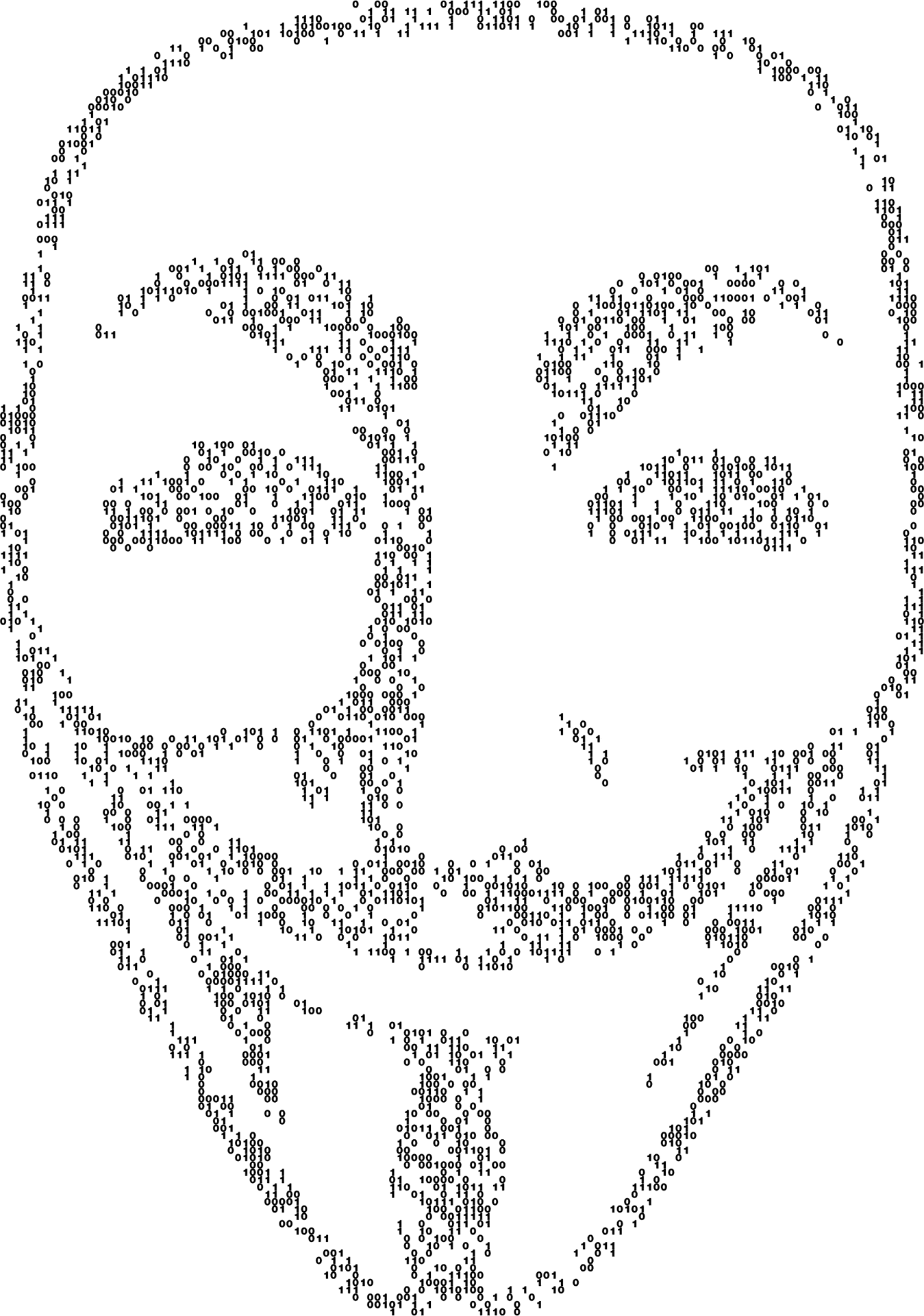 Anonymous Mask A S C I I Art PNG image