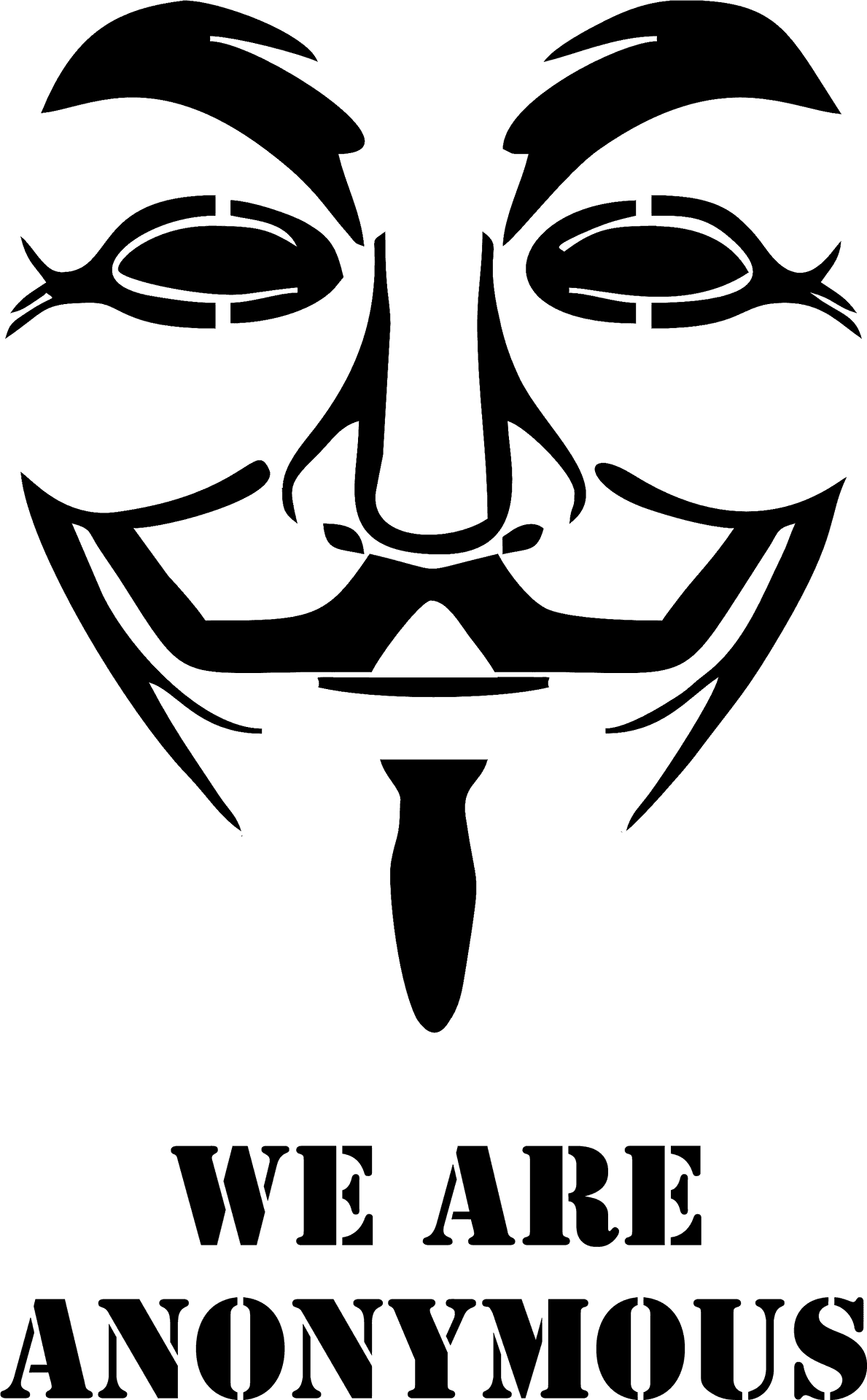 Anonymous Mask Graphic PNG image