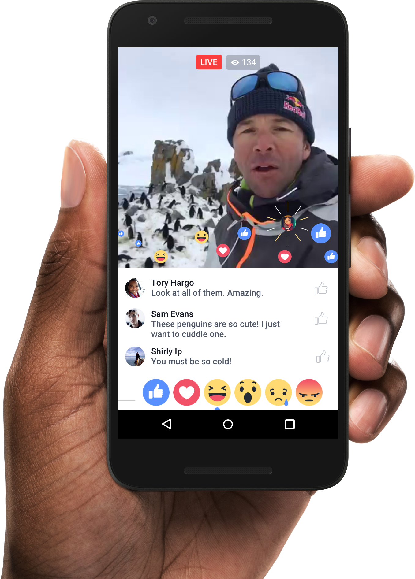 Antarctic Expedition Facebook Live PNG image