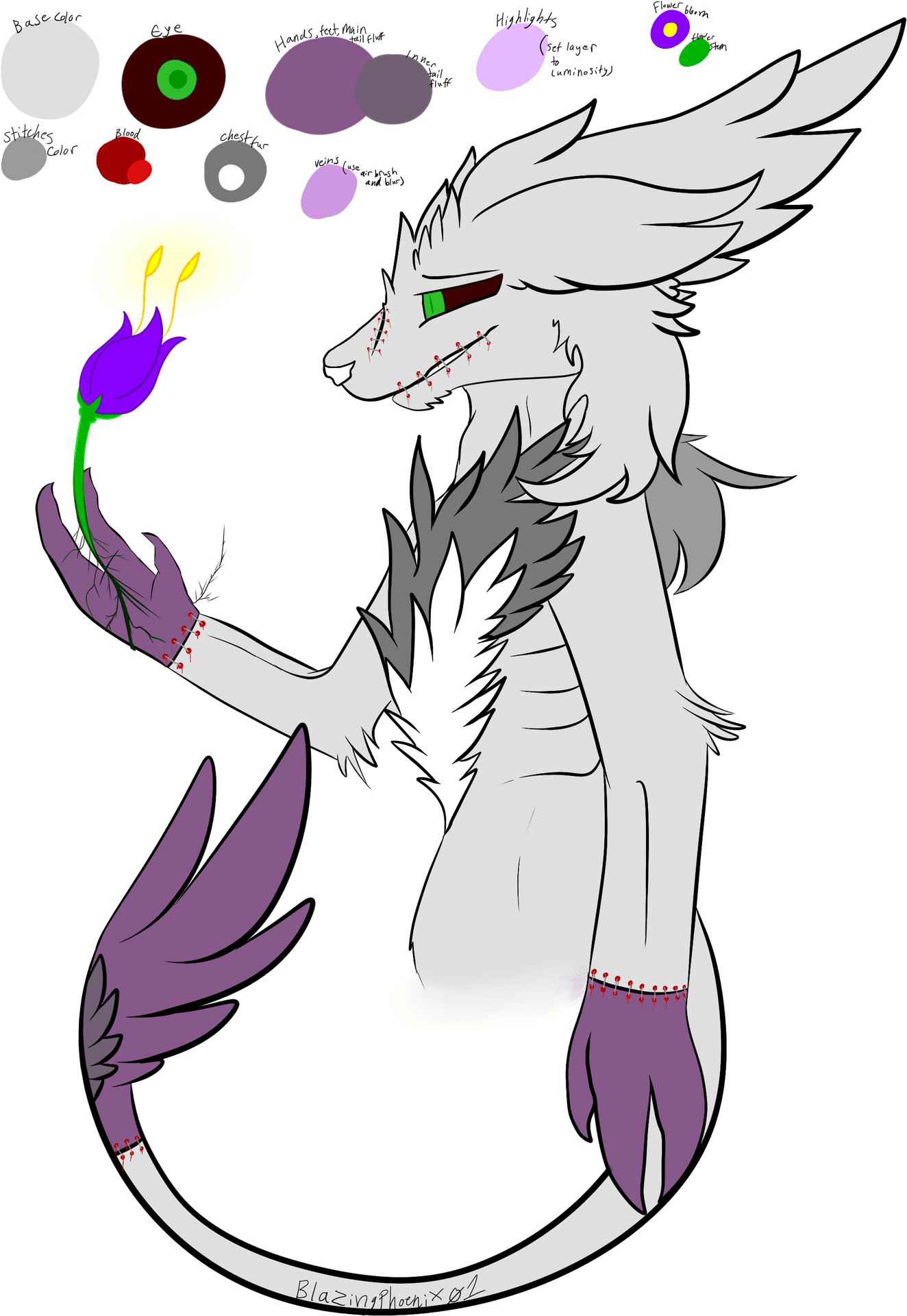 Anthropomorphic Creaturewith Flame PNG image