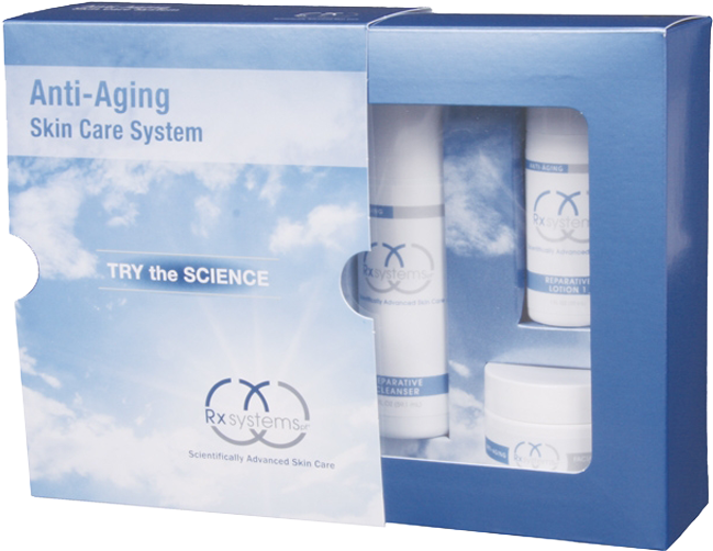Anti Aging Skin Care System Packaging PNG image