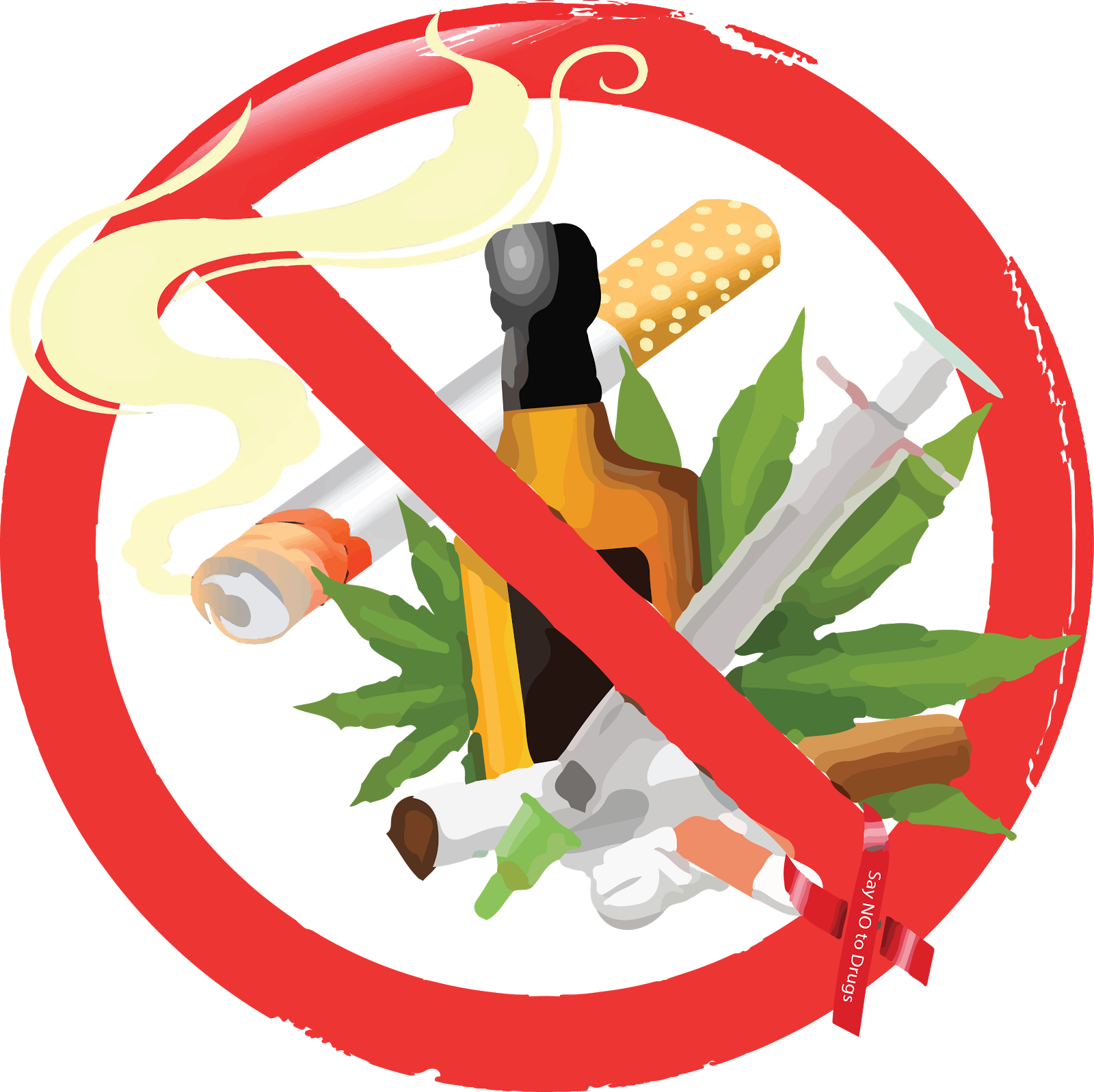 Anti Drug Campaign Graphic PNG image