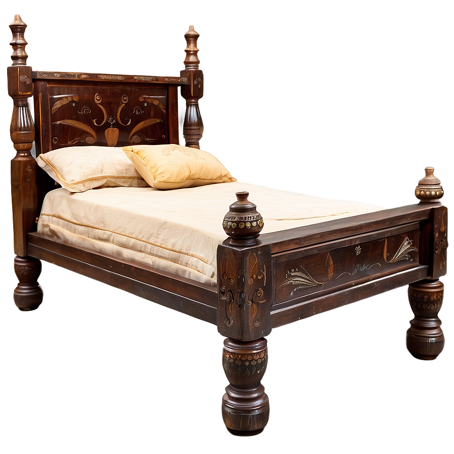 Antique Bed Frame Png Lkj PNG image