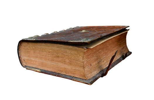 Antique_ Book_ Isolated_on_ Black_ Background PNG image