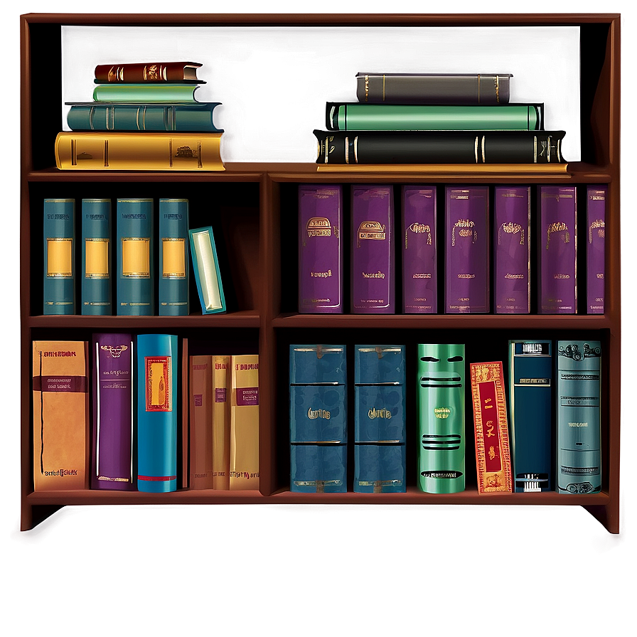 Antique Books On Shelf Png 18 PNG image