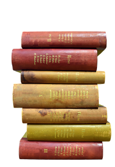Antique_ Books_ Stacked_ Vertically PNG image