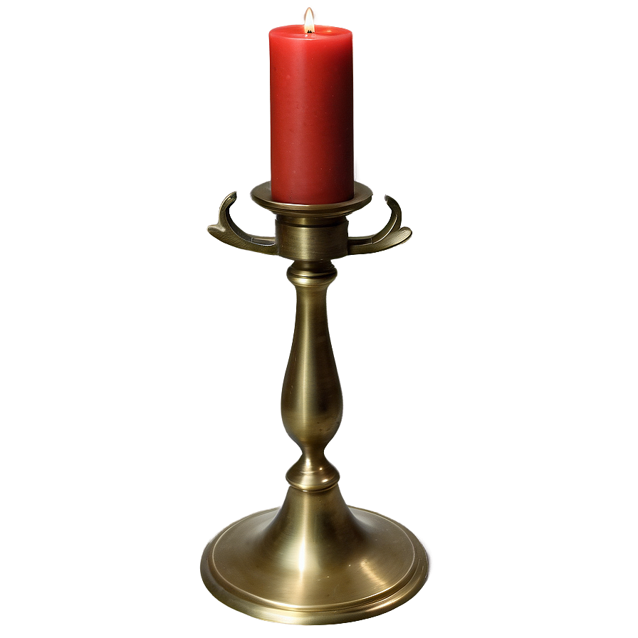 Antique Brass Candlestick Png 33 PNG image