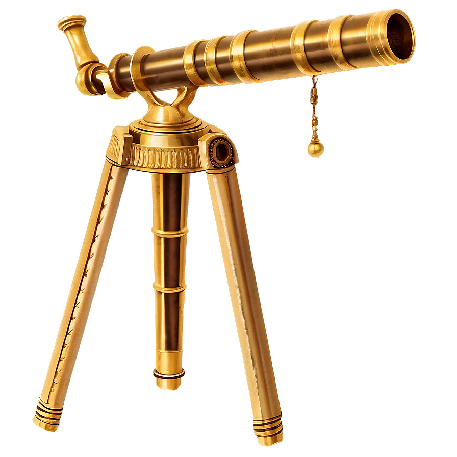Antique Brass Telescope Png 05242024 PNG image