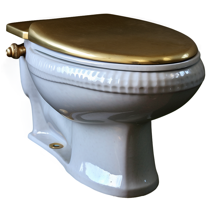 Antique Brass Toilet Png Shq PNG image