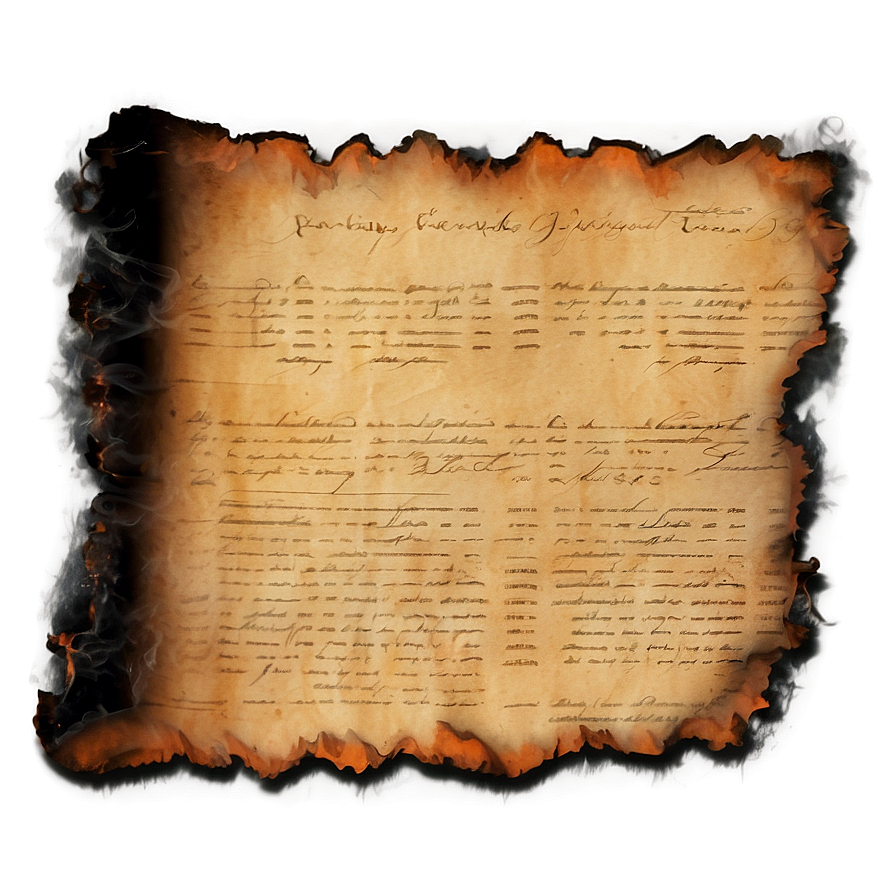 Antique Burned Paper Png Hse92 PNG image