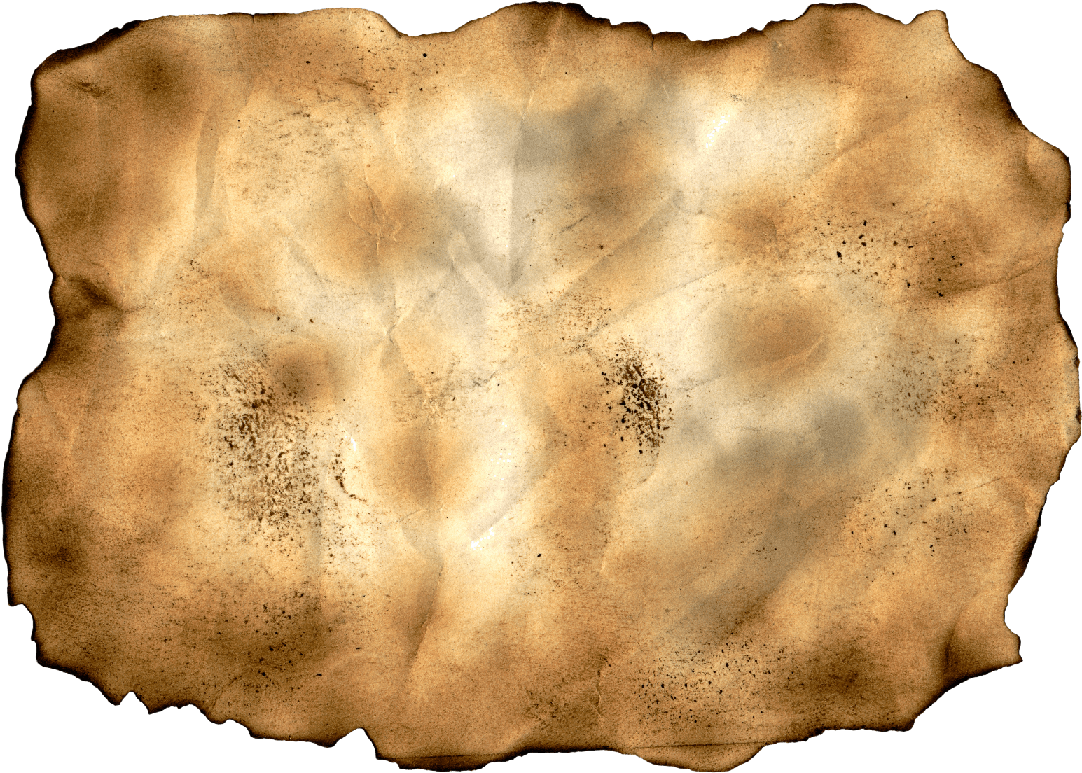 Antique Burnt Paper Texture PNG image