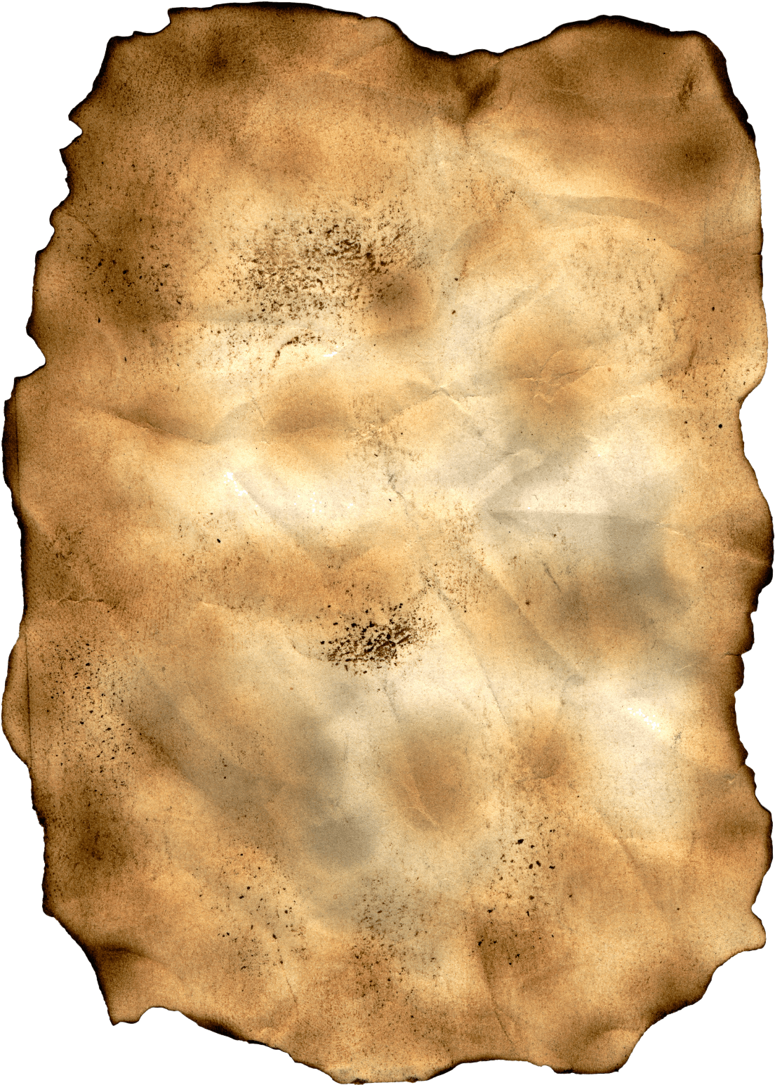 Antique Burnt Paper Texture PNG image