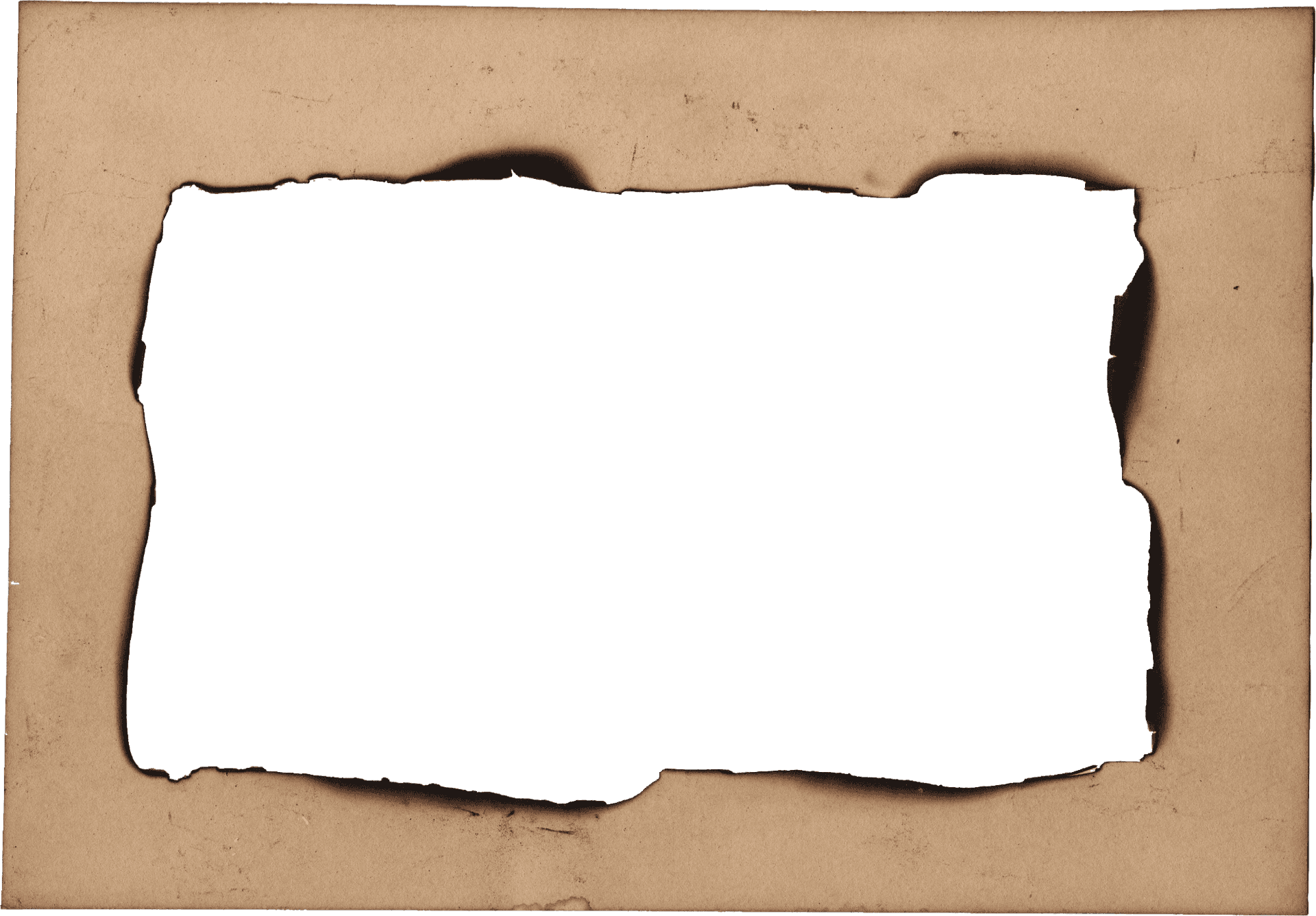 Antique Burnt Paper Texture PNG image