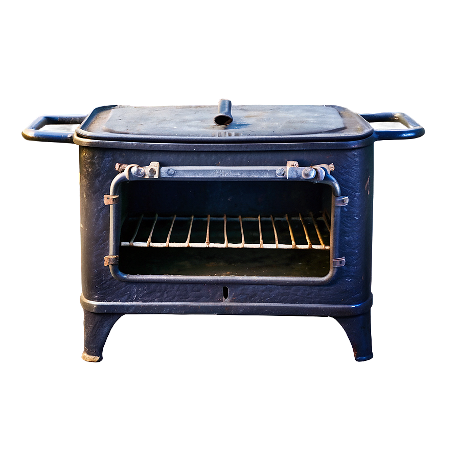 Antique Cast Iron Oven Png Kei PNG image