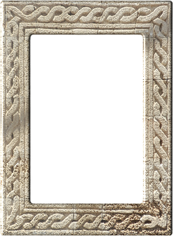 Antique Celtic Style Frame PNG image