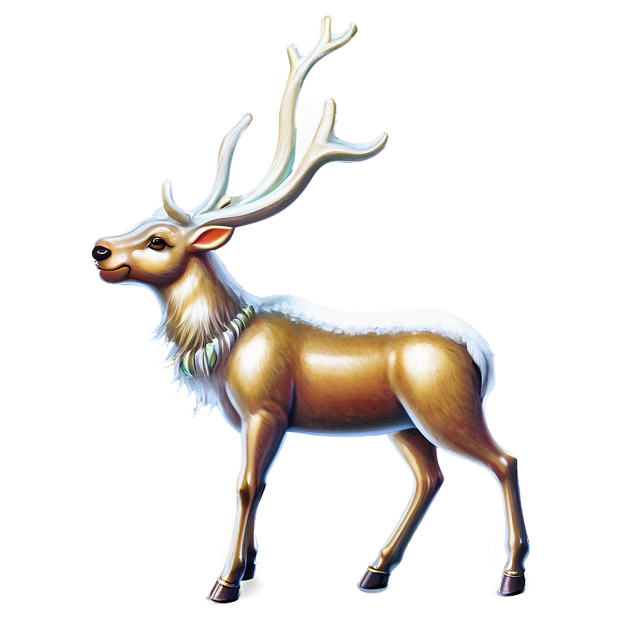 Antique Christmas Reindeer Png 17 PNG image