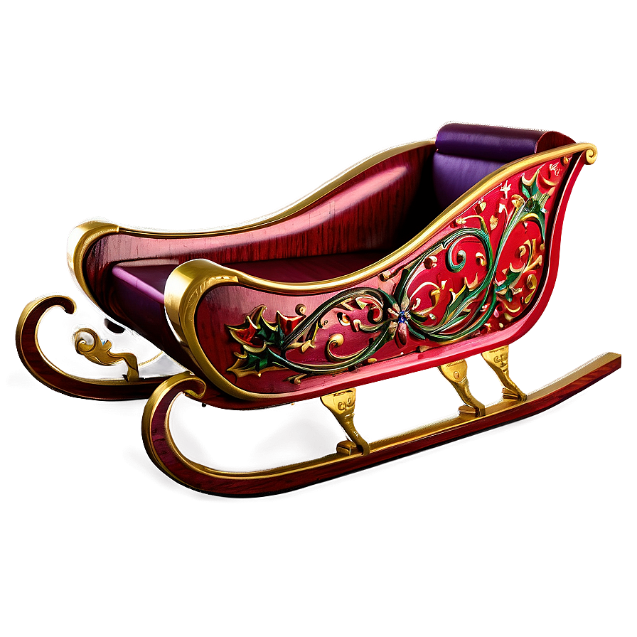 Antique Christmas Sleigh Png 10 PNG image