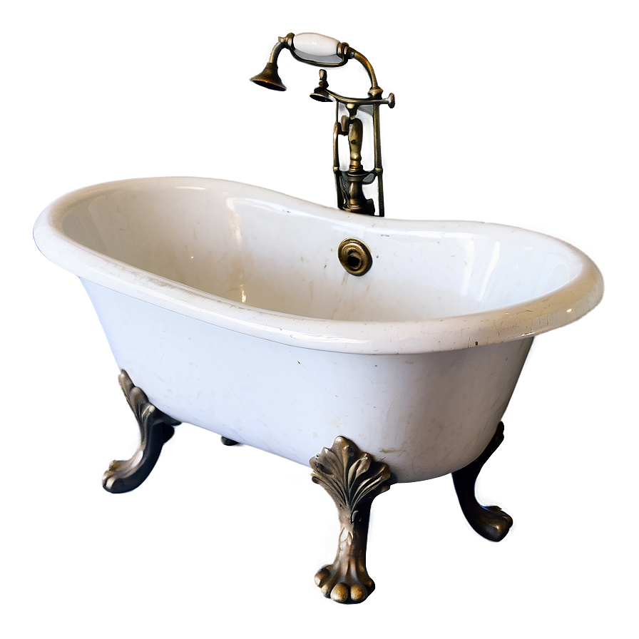 Antique Clawfoot Tub Charm Png Vll PNG image