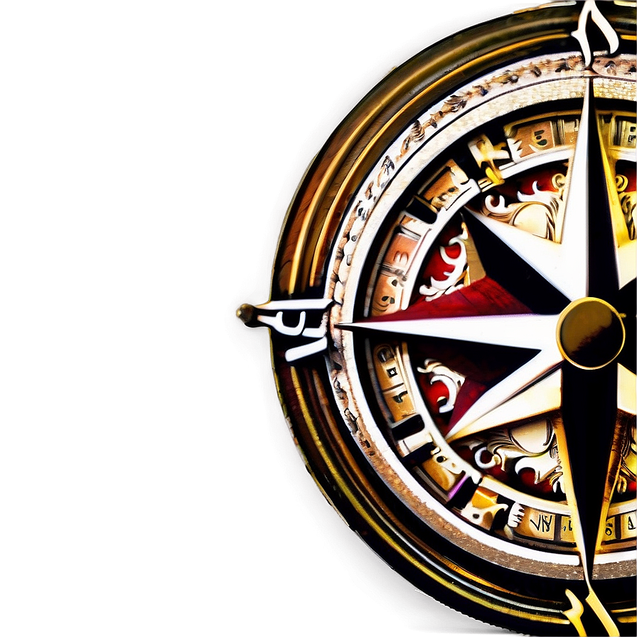 Antique Compass Rose Png 05042024 PNG image