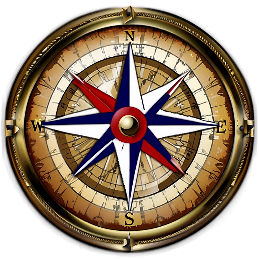 Antique Compass Rose Png 3 PNG image
