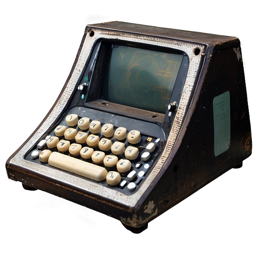 Antique Computing Device Png Sxt49 PNG image