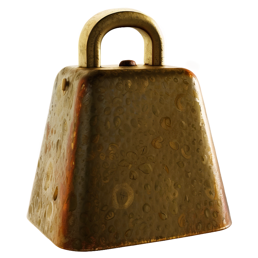 Antique Cowbell Texture Png 06132024 PNG image