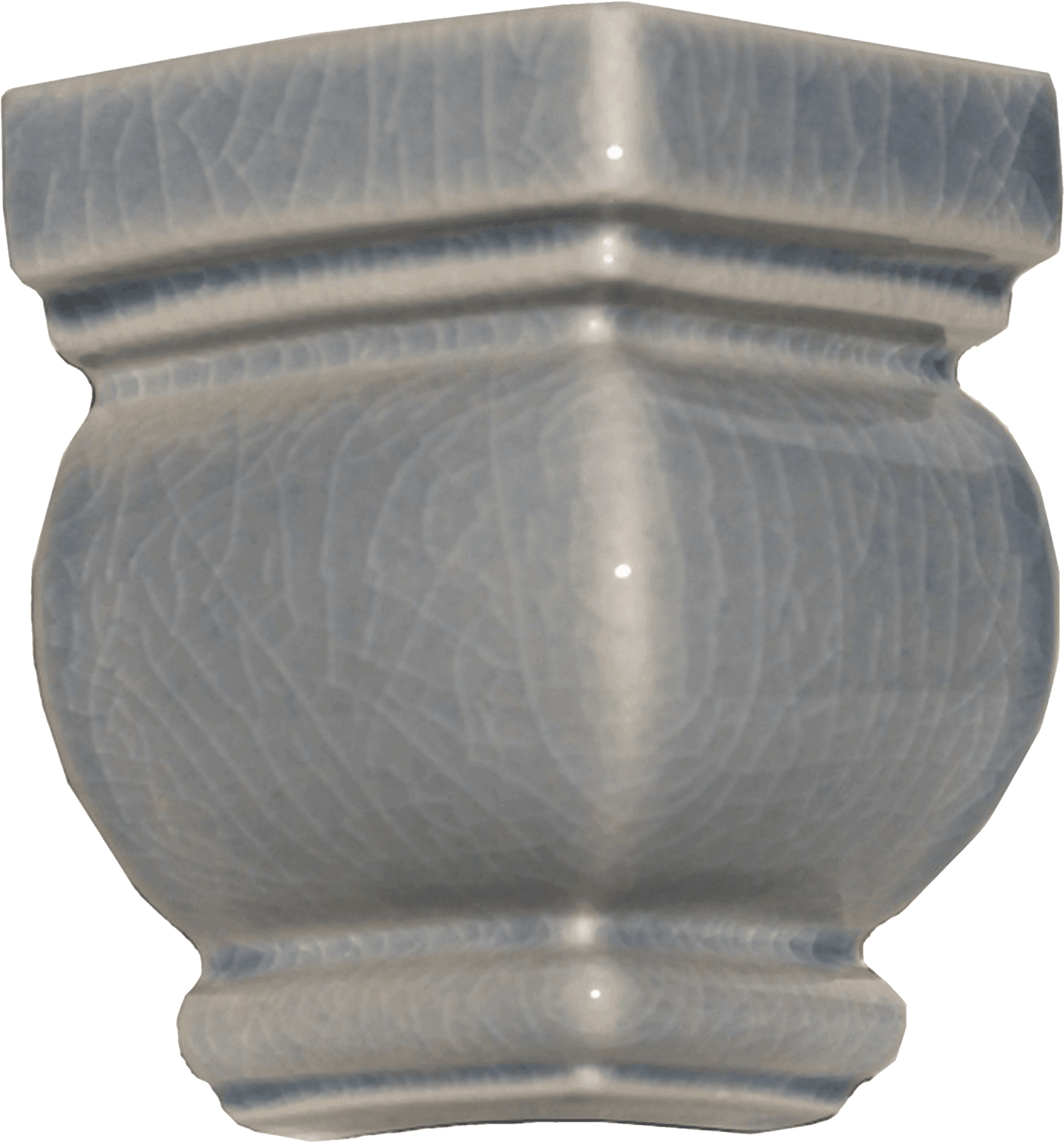 Antique Cracked Celadon Vase PNG image