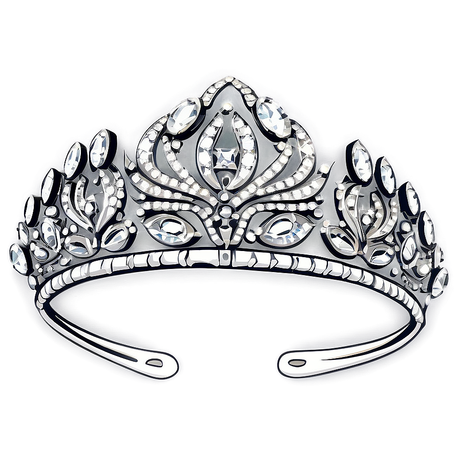 Antique Diamond Tiara Png 05032024 PNG image