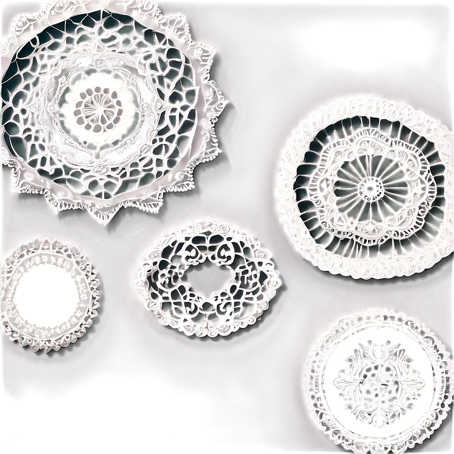 Antique Doily Collection Png 40 PNG image