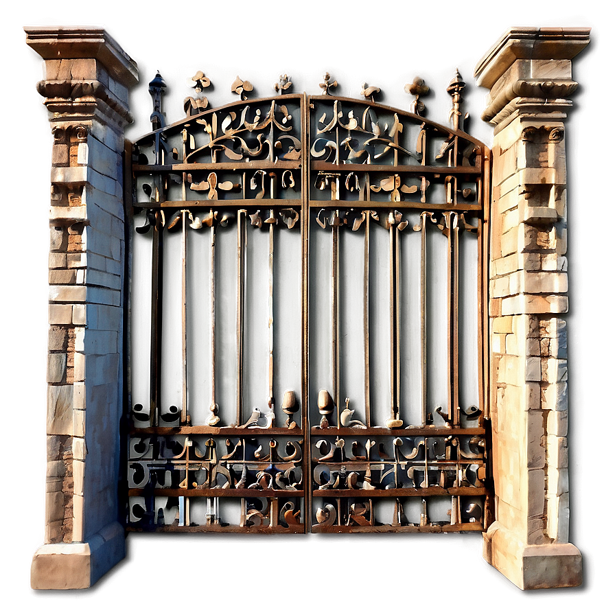 Antique Finish Gate Png 28 PNG image