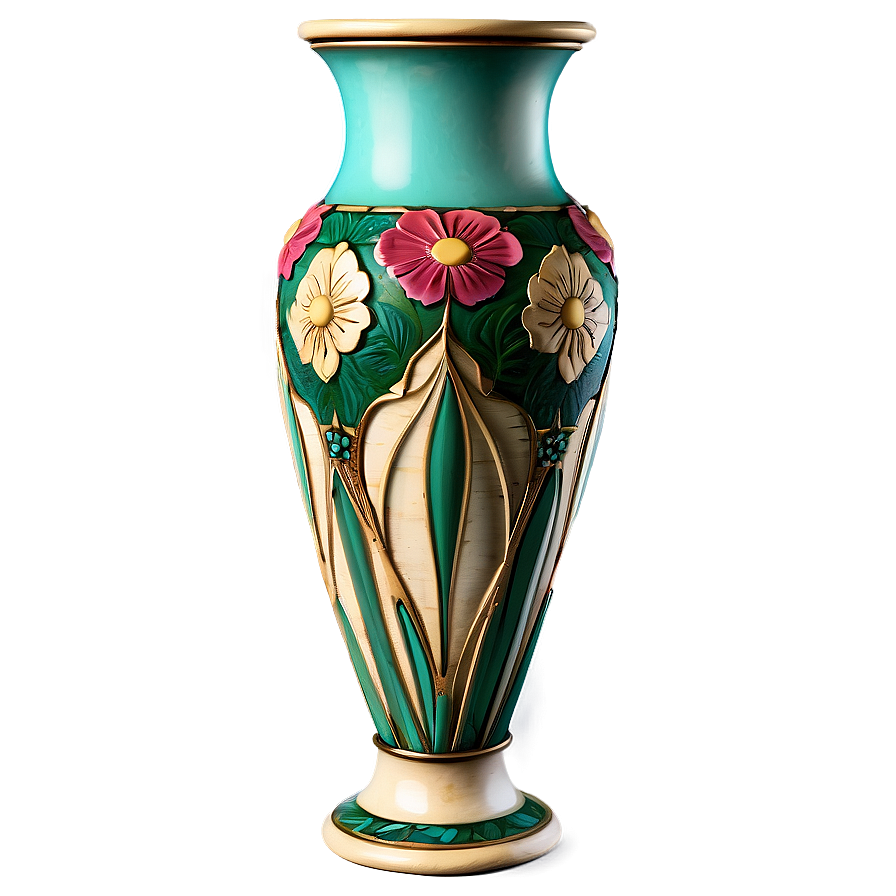 Antique Flower Vase Design Png 06122024 PNG image