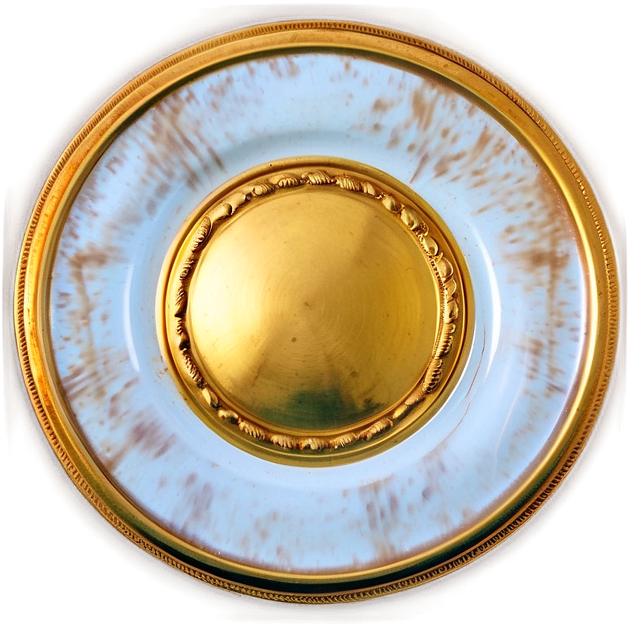 Antique Gold Plate Png 77 PNG image