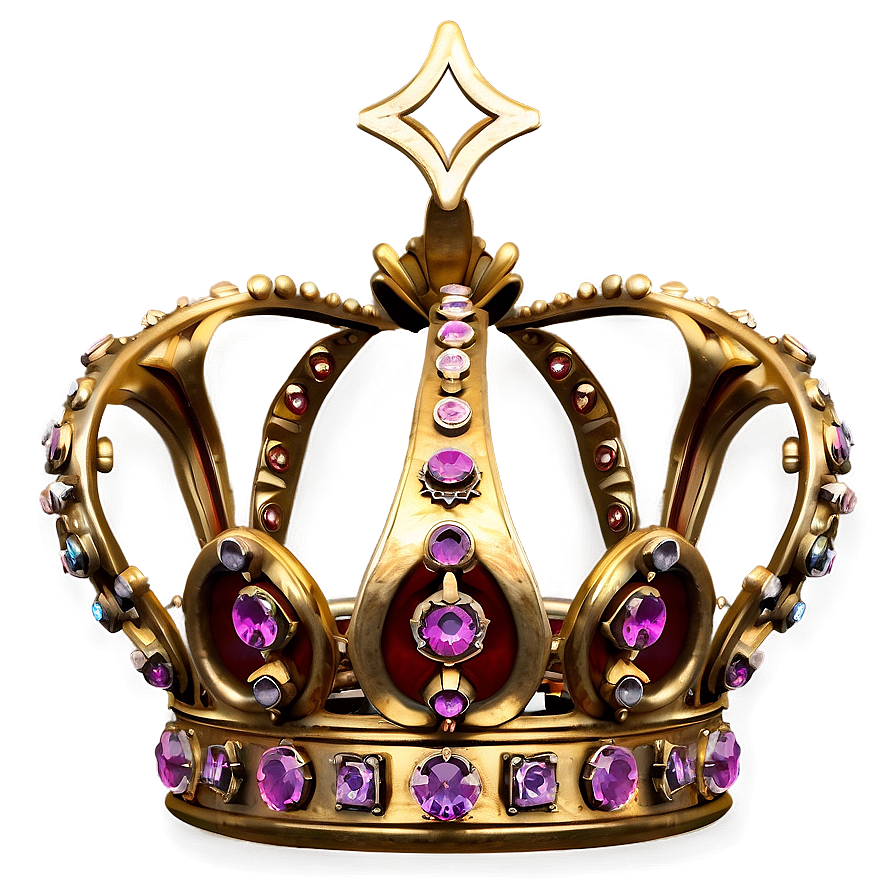 Antique Golden Crown Png 06282024 PNG image